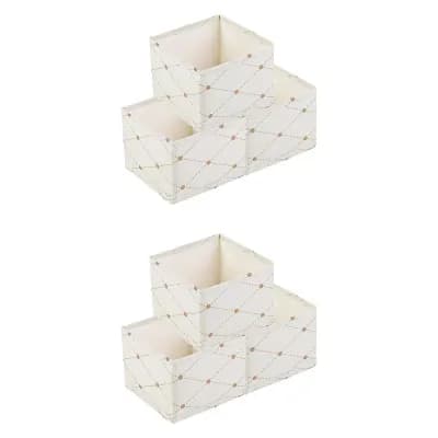 6 pc Collapsible Storage Cube, Self-supporting Storage Bin, Fabric Storage Basket