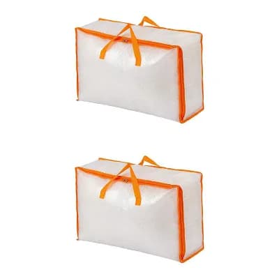 2 Packs Clothes Storage, Foldable Storage Bags with Handles, Moving Bags for Clothing