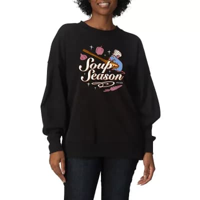Women's Disney / Pixar's Ratatouille "Soup Season" Remy Oversized Fleece Crew Sweatshirt