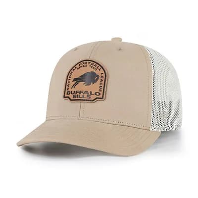 Men's '47 Khaki Buffalo Bills Bonehide Trucker Adjustable Hat