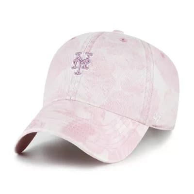 Women's '47 Pink New York Mets Gardenia Clean Up Adjustable Hat