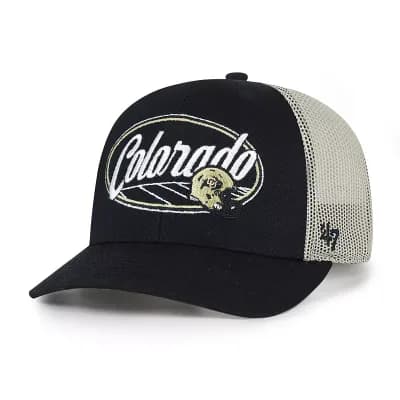 Unisex '47 Black Colorado Buffaloes Enfield Adjustable Trucker Hat