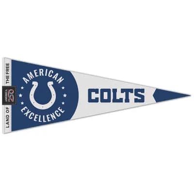 "WinCraft Indianapolis Colts 12"" x 30"" America 250 Premium Pennant"
