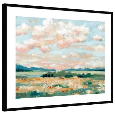 Springful by Krystal Adams Wood Framed Wall Art Print