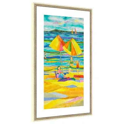 Summer Breeze 2 by Sally Wille Wood Framed Wall Art Print