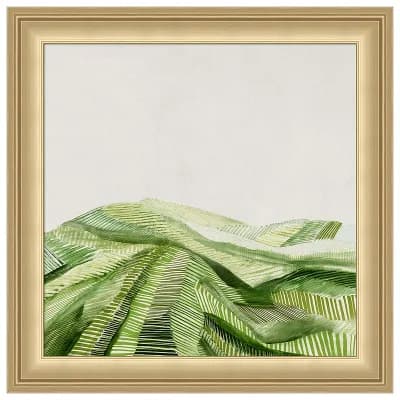 Verdant Waves of Tranquility by Hannah Dawson Wood Framed Wall Art Print