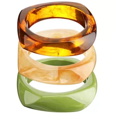 Wide Acrylic Statement Bracelet