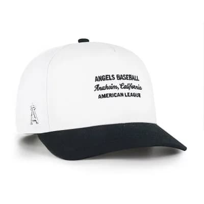 Men's '47 White/Black Los Angeles Angels Contemporary Two-Tone Hitch Adjustable Hat