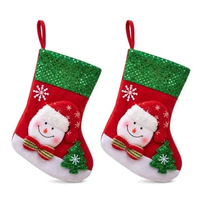Pure Monochrome Christmas Stocking, Serene Scandi Aesthetic Sock