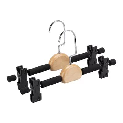 2 pc Pants Hangers Space Saving Hangers Closet Organizer for Shorts