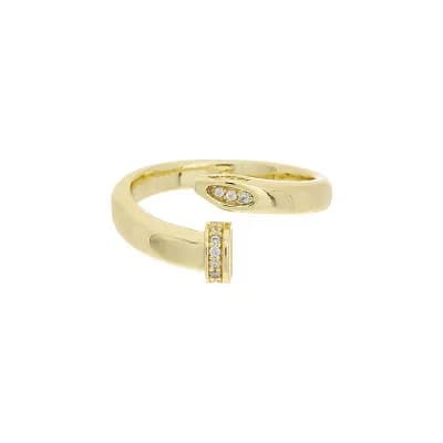 Juvell Cubic Zirconia Bypass Ring
