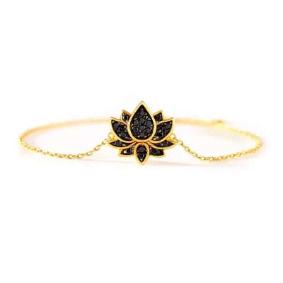 Adjustable Lotus Bracelet