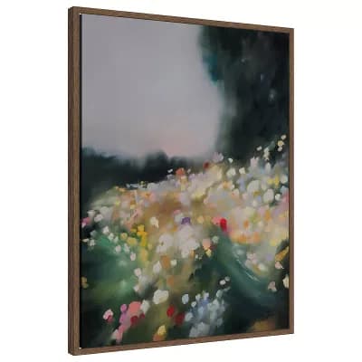 Wild Garden by Maggie Sackmann Framed Canvas Wall Art Print
