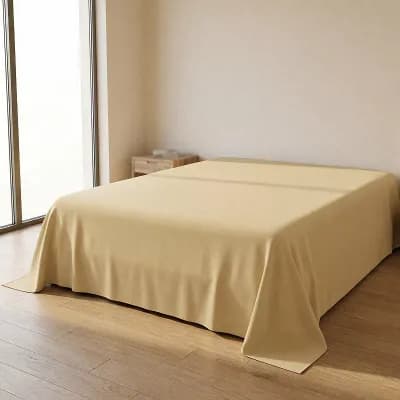 Cotton Gauze Bed Sheet, Soft Flat Sheet, Cozy Bedding for Bedroom