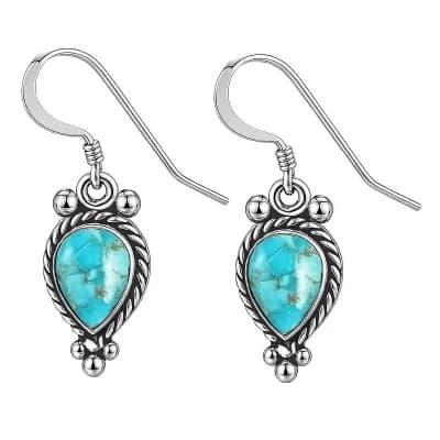 Sterling Silver Turquoise Earrings