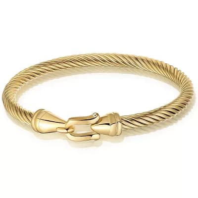 Twisted Cable Cuff Bracelet