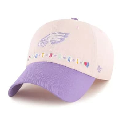 Youth '47 Pink/Purple Philadelphia Eagles Friendship Bracelet Clean Up Adjustable Hat