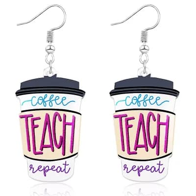 Coffee Teacher Earrings