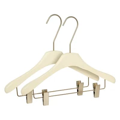 2 Packs Wood Non-Slip Hangers, Durable Space Saving Clothes Hangers for Clothing