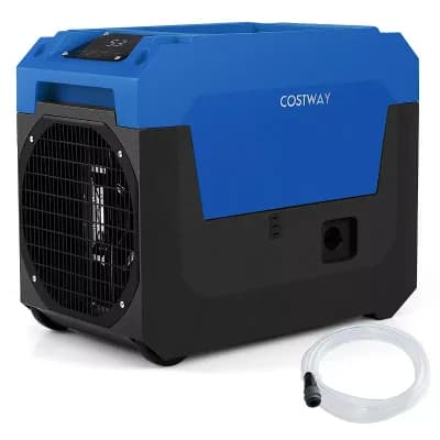 Costway 140 Pints Commercial Dehumidifier with Pump, Drain Hose for Basements, Job Sites
