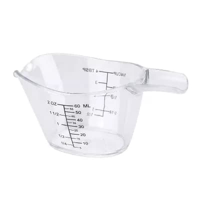 60ml Measuring Cup 2 pc Material Measuring Cup for Everyday Kitchen Tasks Like Baking