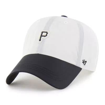 Unisex '47 White/Black Pittsburgh Pirates Modernia Clean Up Adjustable Hat