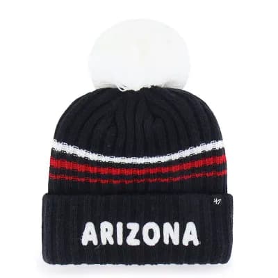 Women's '47 Navy Arizona Wildcats Seasonal Fuzzy Script Big Pom Knit Hat
