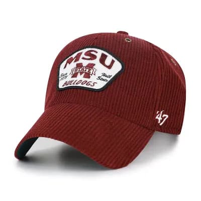 Unisex '47 Maroon Mississippi State Bulldogs Accordia Corduroy MVP Adjustable Hat