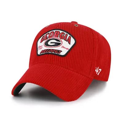 Unisex '47 Red Georgia Bulldogs Accordia Corduroy MVP Adjustable Hat