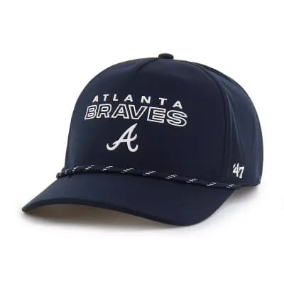 Men's '47 Navy Atlanta Braves Vault Hitch Adjustable Hat