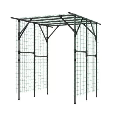 Costway 79” x 59” x 78” Large Garden Arch Trellis for Tomato Cucumber Vegetable Rose