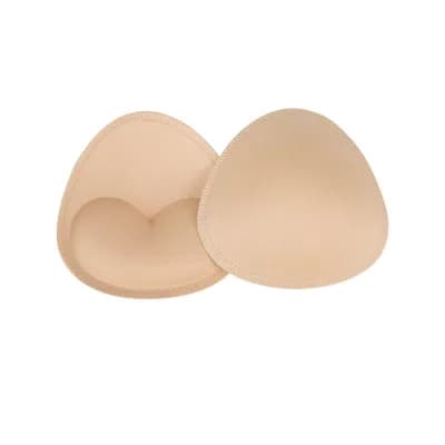 Women's Sports Bra Inserts Pads Seamless Triangle Push Up Sponge 1 Pair