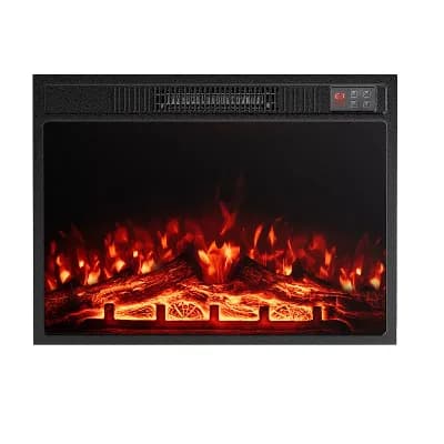 Costway 23" Electric Fireplace Insert with Remote Control Adjustable Flame Color Brightness