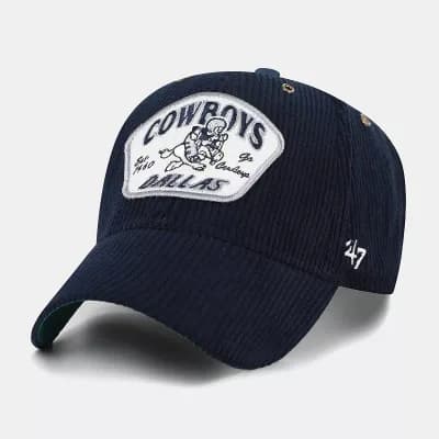 Men's '47 Navy Dallas Cowboys Accordia Corduroy MVP Adjustable Hat