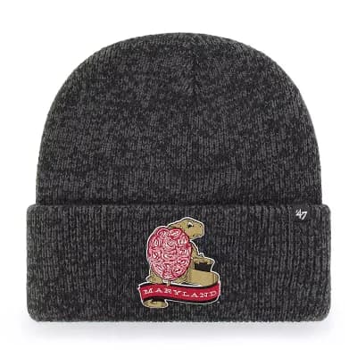 Unisex '47 Black Maryland Terrapins Brain Freeze Cuff Knit Hat