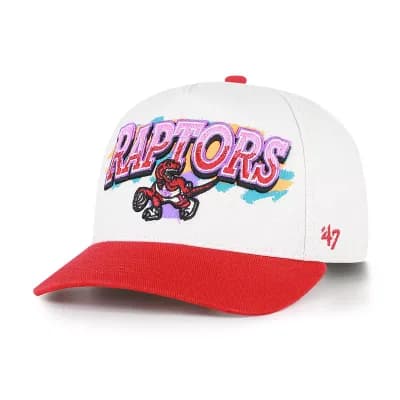 Men's '47 Cream Toronto Raptors City Paint Hitch Adjustable Hat