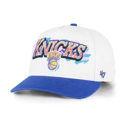 Men's '47 Cream New York Knicks City Paint Hitch Adjustable Hat