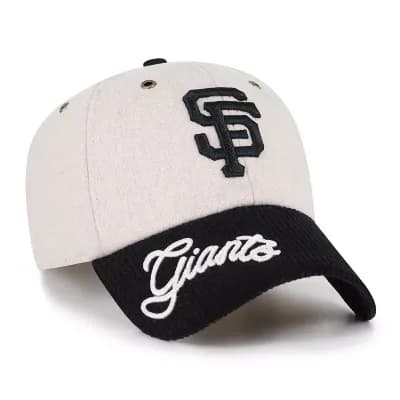 Women's '47 Natural/Navy San Francisco Giants Rope Script Clean Up Adjustable Hat