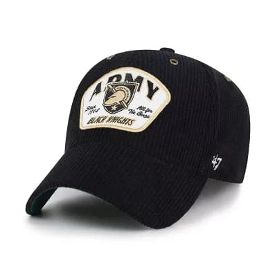 Unisex '47 Black Army Black Knights Accordia Corduroy MVP Adjustable Hat