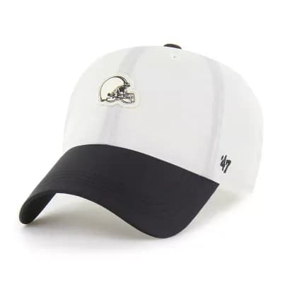 Men's '47 Cream Cleveland Browns Modernia Clean Up Adjustable Hat