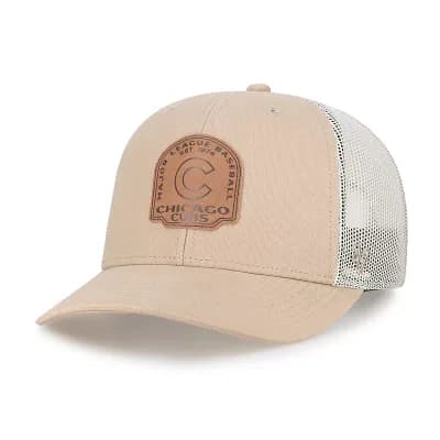 Men's '47 Khaki Chicago Cubs Bonehide Trucker Snapback Hat