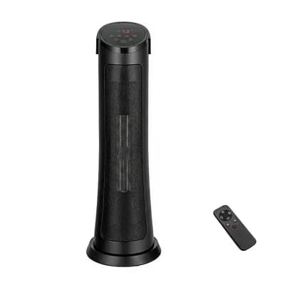 Costway 1500W Portable Electric PTC Heater Swing Space Heater w/ 24H Timer &Thermostat