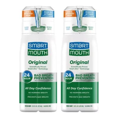 SmartMouth Original Zinc Activated Mouthwash - Fresh Mint - 16 fl oz (2 Pack)