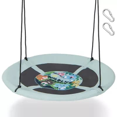 Costway 40'' Flying Saucer Tree Swing Indoor Outdoor Play Set Swing for Kids