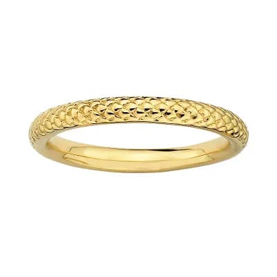 Stacks & Stones 18k Gold Over Silver Cable Stack Ring