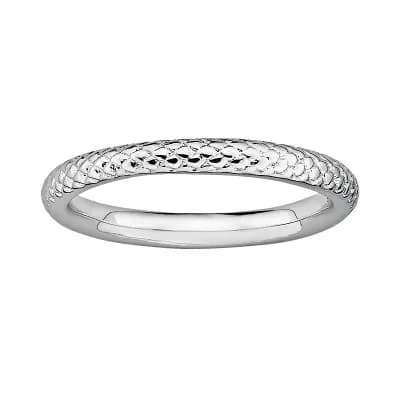 Stacks & Stones Sterling Silver Cable Stack Ring