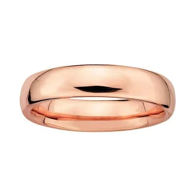 Stacks & Stones 18k Rose Gold Over Silver Stack Ring