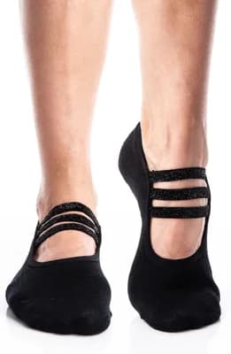 Sparkle 2-Pack No-Slip Closed Toe Socks