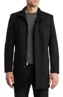 Genoa Wool Blend Twill Coat