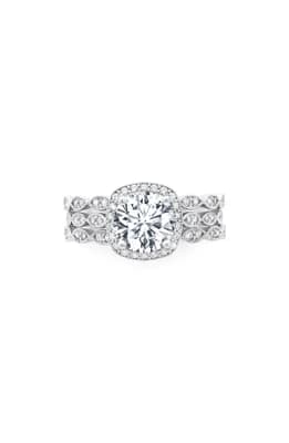 Cubic Zirconia Halo Stack Ring